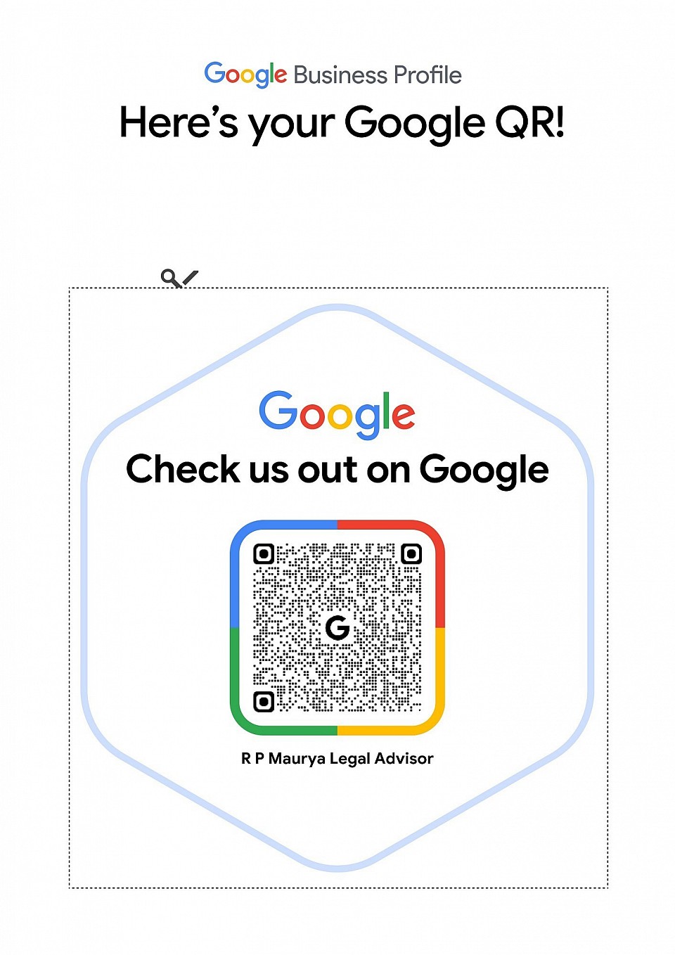 Business Profile review QR